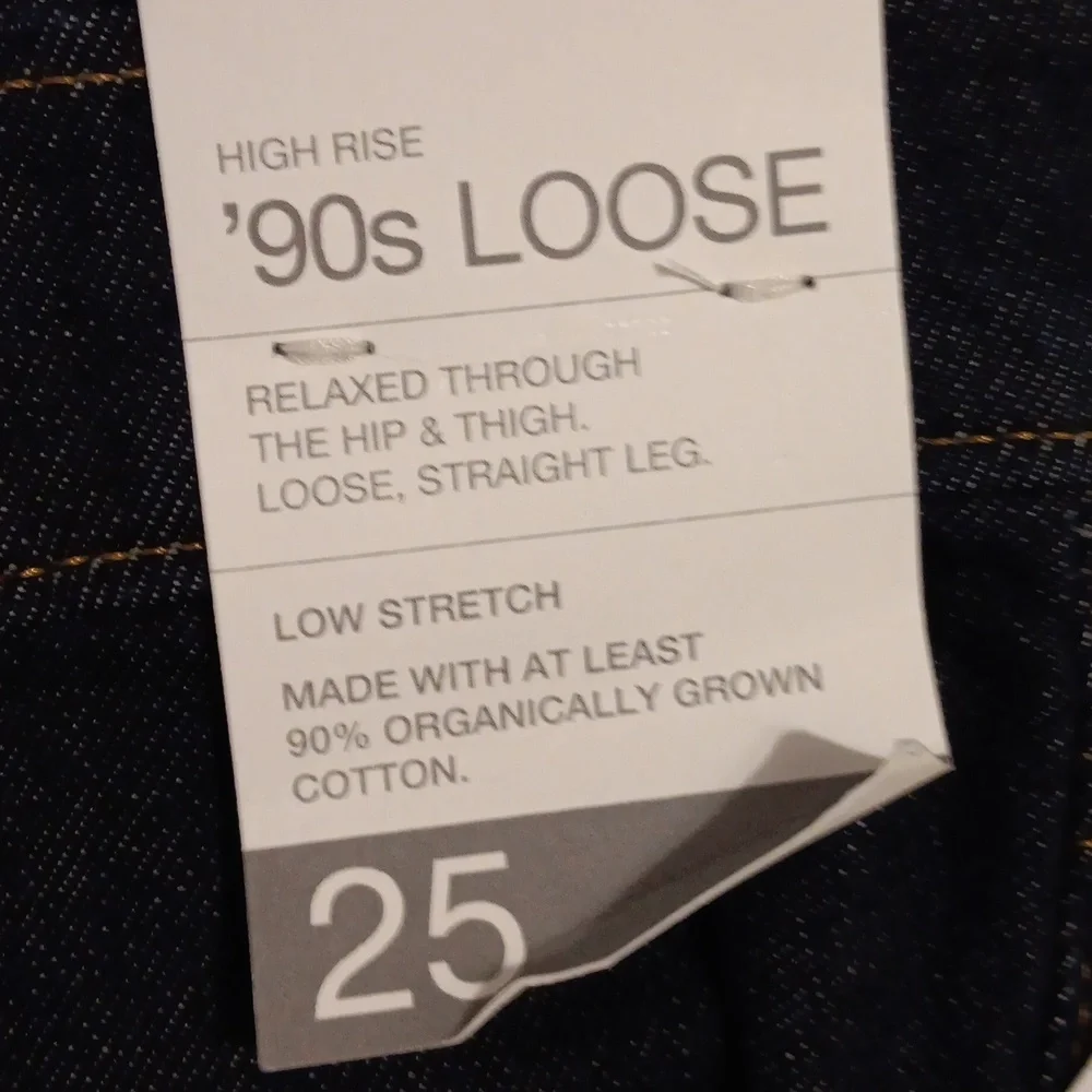 GAP 90s Loose High Rise Low Stretch 25, NWT - Picture 3 of 6
